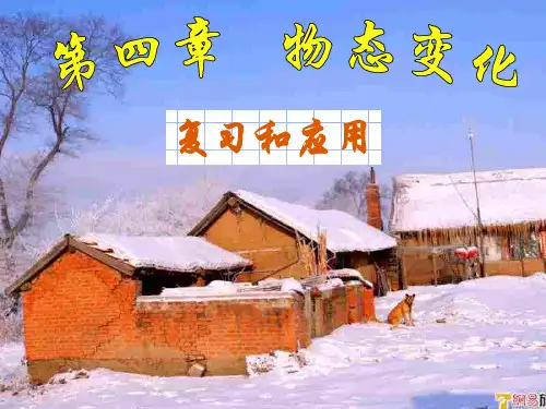 新课标人教版物态变化复习PPT教学课件