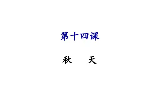 人教版七年级语文上册课件：第十四课 天