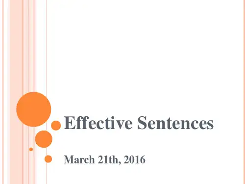 (完整版)writing1effectivesentences