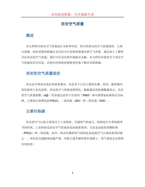 西安空气质量