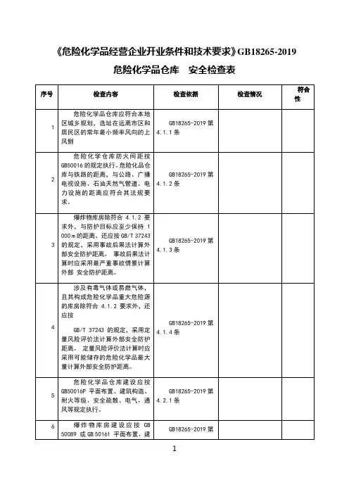 【2020】危险化学品经营企业安全技术基本要求