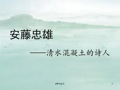 经典建筑分析-光之教堂  ppt课件