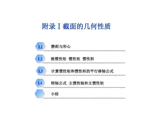 材料力学附录I-1
