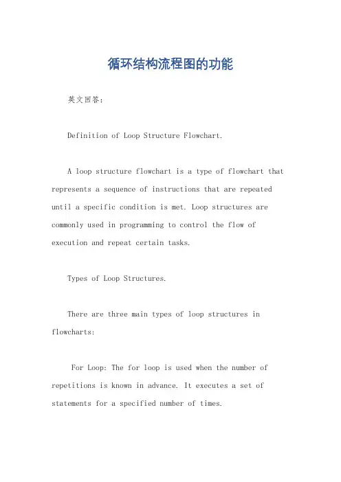 循环结构流程图的功能