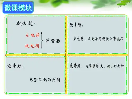 微专题 带电粒子在电场中运动轨迹与电场线、等势面类问题