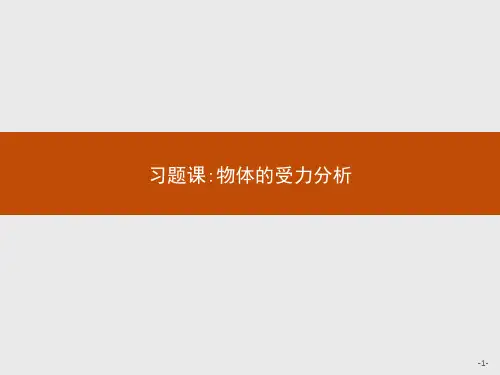 人教版高中物理必修1精品课件 第三章 习题课 物体的受力分析