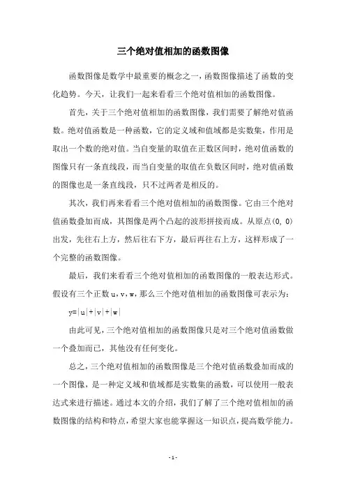 三个绝对值相加的函数图像