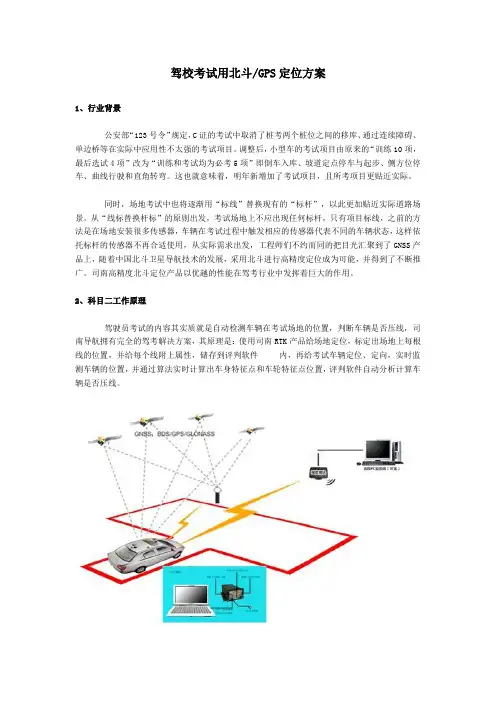 驾校考试用北斗GPS定位方案
