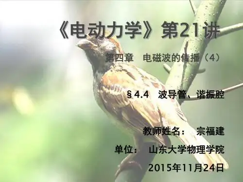 谐振腔-山东大学课程中心