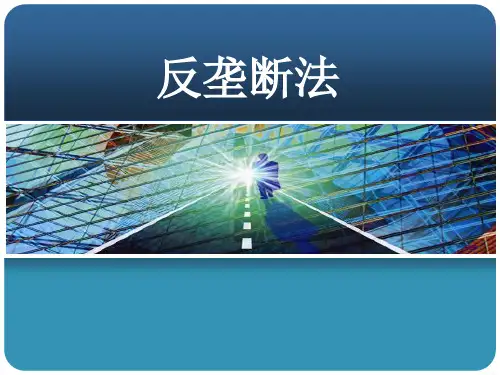 反垄断法原理课件PPT课件