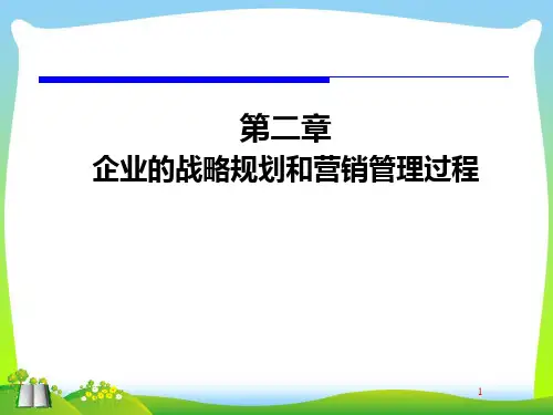 企业的战略规划和营销管理过程.pptx
