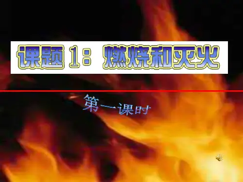 人教版九年级化学上册7.1 燃烧和灭火 ( 共22张PPT)