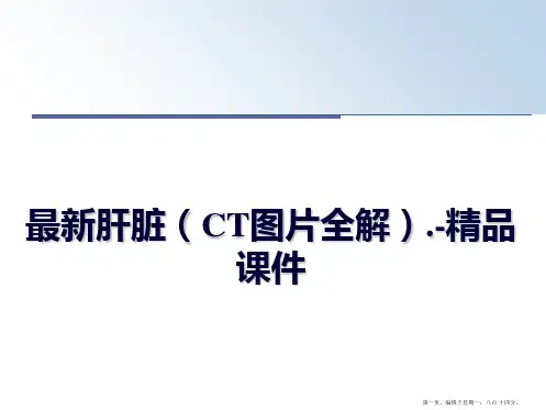 最新肝脏(ct图片全解.-精品课件