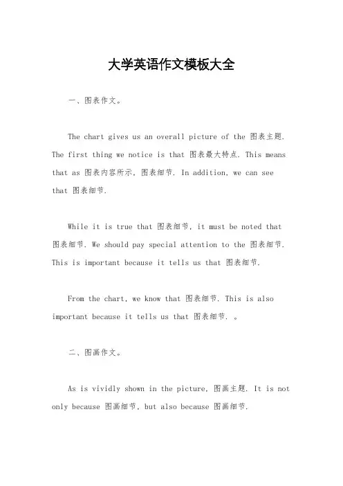 大学英语作文模板大全