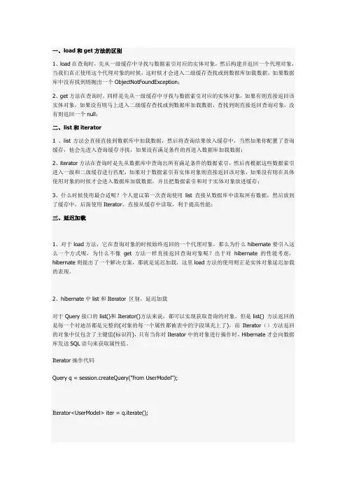 浅谈hibernate的几个查询