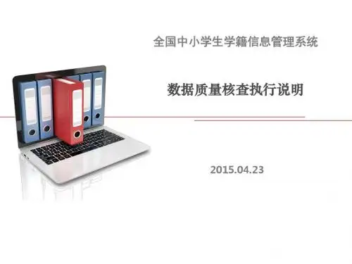 数据质量核查执行说明培训(PPT 46张)