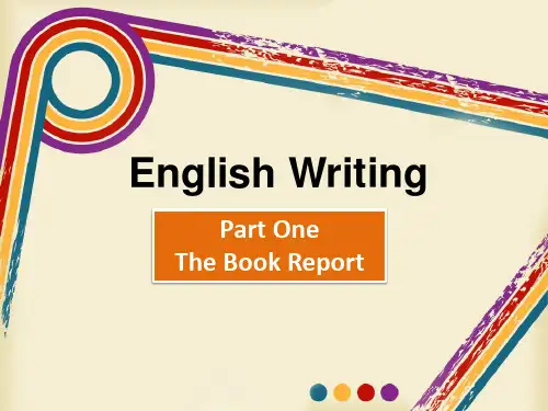 英语写作2 Part One (book report)