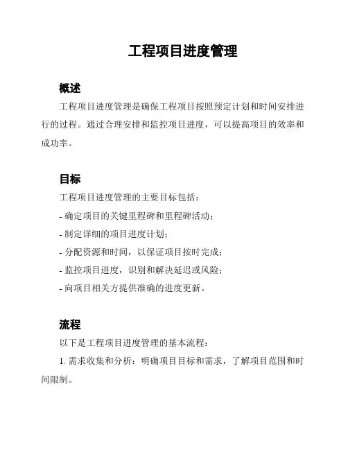 工程项目进度管理