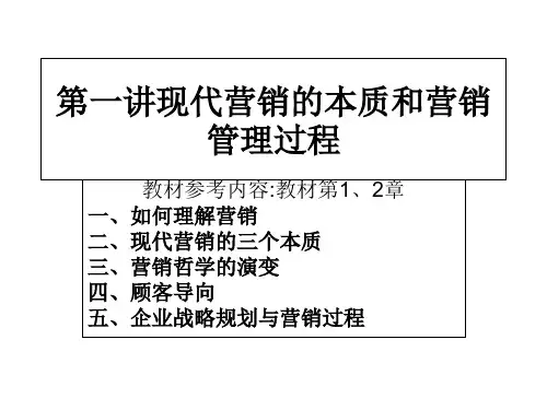 现代市场营销  全套课件
