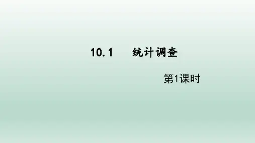 人教版数学七年级下册：10.1 统计调查  课件(共45张PPT)
