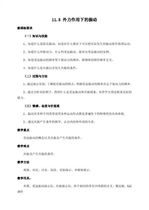 11.5-外力作用下的振动
