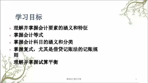 基础会计复式记账课件