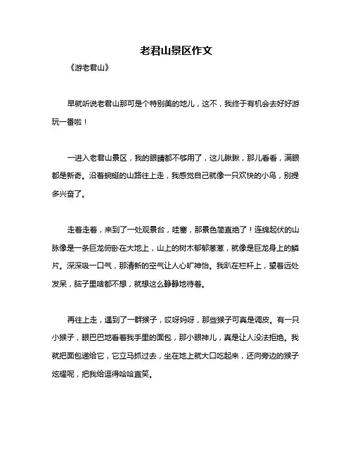 老君山景区作文