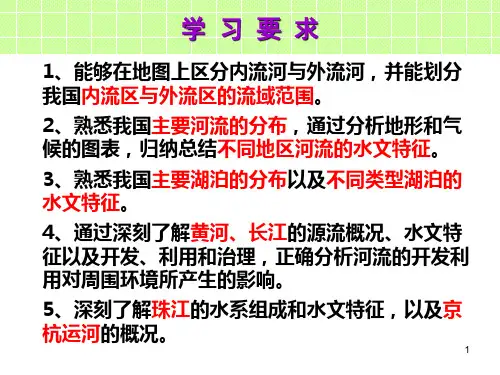 中国地理河流和湖泊