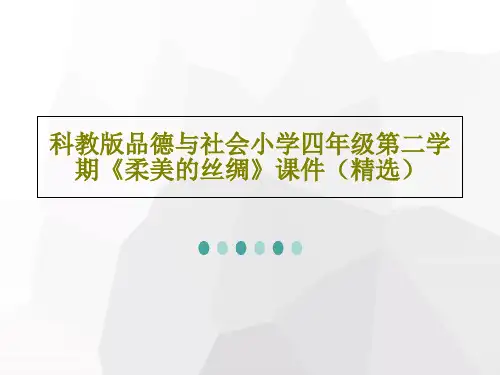 科教版品德与社会小学四年级第二学期《柔美的丝绸》课件(精选)共20页