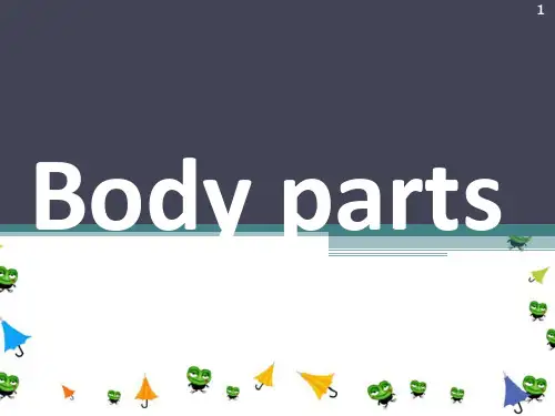 My body parts身体部位英语 ppt课件