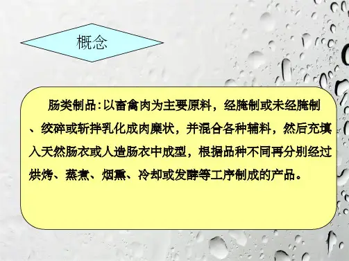 肠类制品加工培训教材