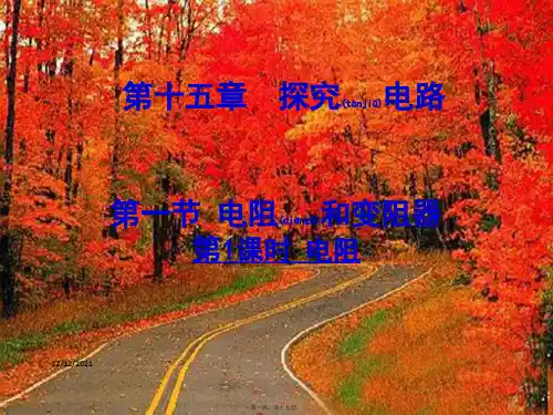 九年级物理全册第十五章第一节电阻和变阻器电阻初中九年级全册物理
