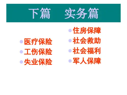 第六章养老保险PPT课件