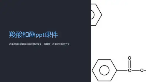羧酸和酯课件