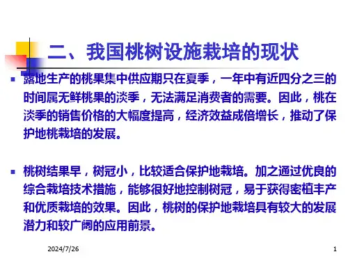 桃树设施栽培技术ppt课件