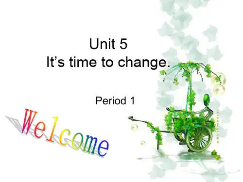 高教版中职英语(基础模块 第2册)Unit 5《It’s time to change》ppt课件4