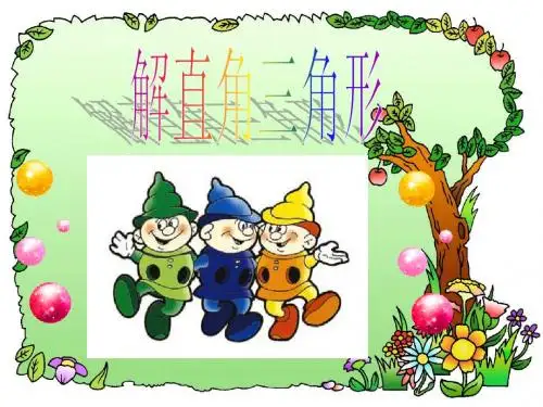 解直角三角形---坡角