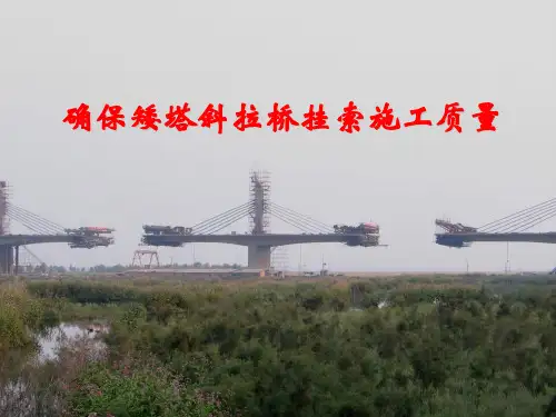 矮塔斜拉桥挂索施工质量控制