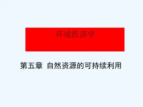 自然资源的分类、存量和流量(ppt 48页)