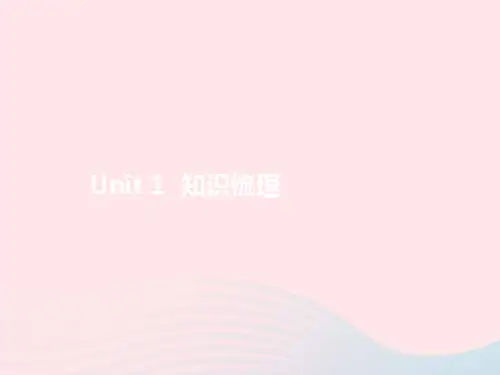 人教PEP版三年级英语上册Unit1Hello知识梳理 