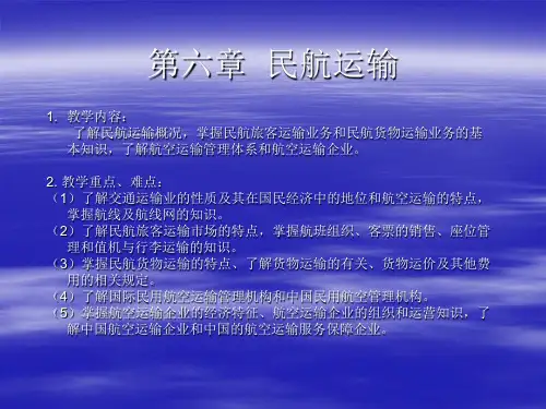 第六章民航运输