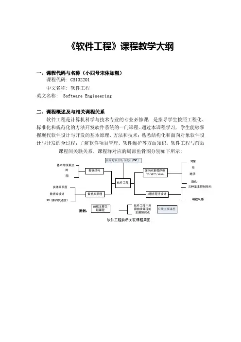 (完整word版)软件工程课程教学大纲