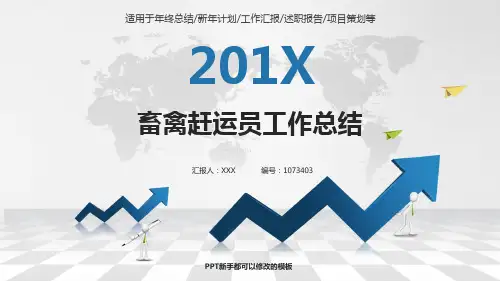 【优质原创PPT】畜禽赶运员2017年终个人工作总结述职报告与2018年工作计划模板范文