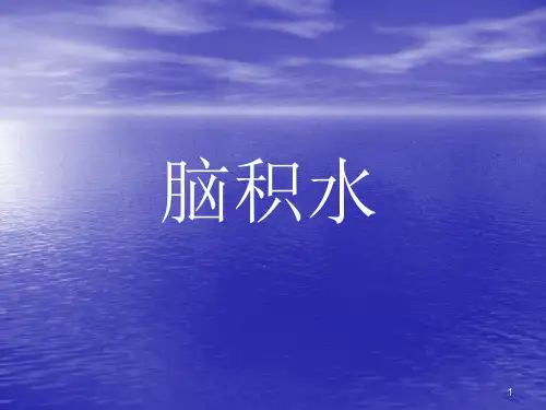 脑积水的影像诊断ppt课件
