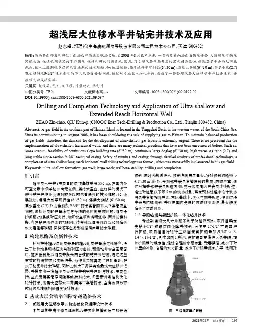 超浅层大位移水平井钻完井技术及应用