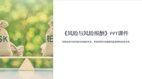《风险与风险报酬》课件