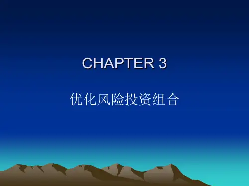 投资学之优化风险投资组合(ppt 27页)