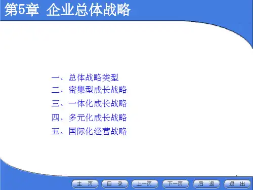 企业总体战略ppt课件
