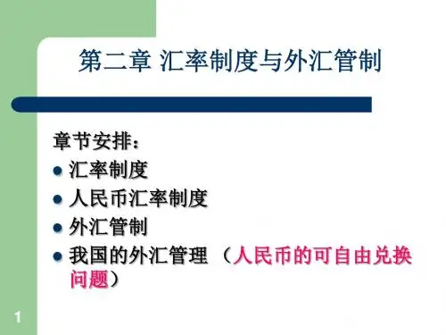 汇率制度与外汇管制(ppt 45页)2