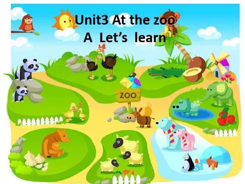 新版PEP三年级英语下册unit3-A-Let's-learn-课件